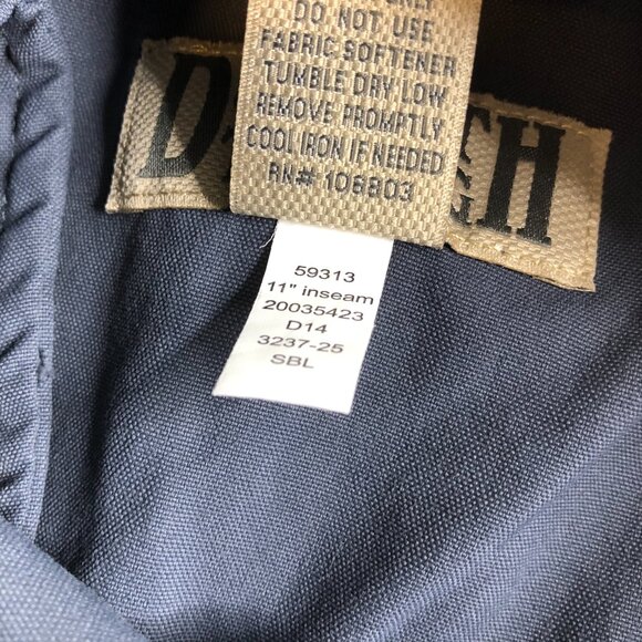 Duluth Trading Co Shorts Mens XXL 2XL Blue Cargo Dry On The Fly Stretch - Picture 5 of 11